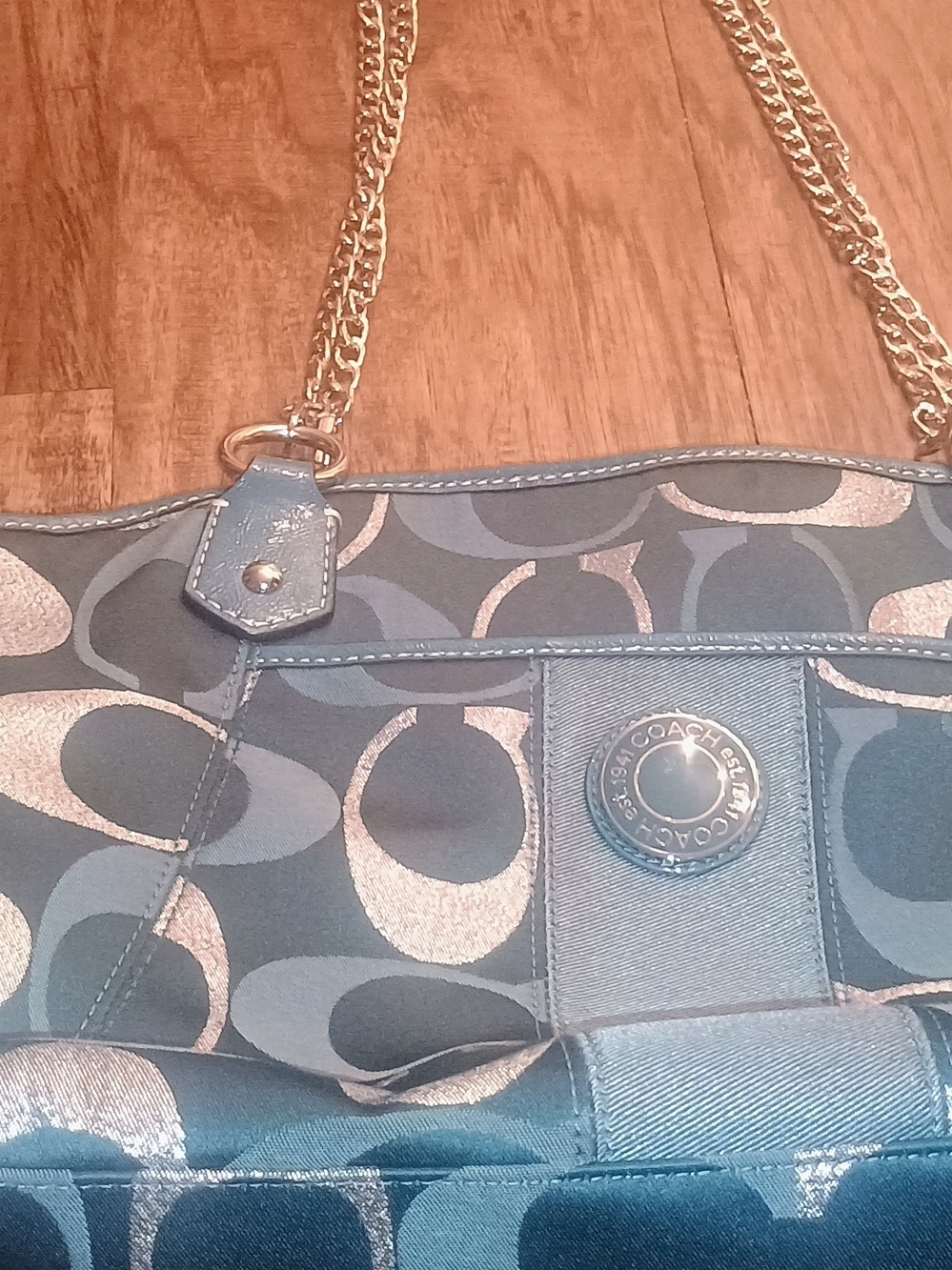 Coach Signature Tote Bag in Blue